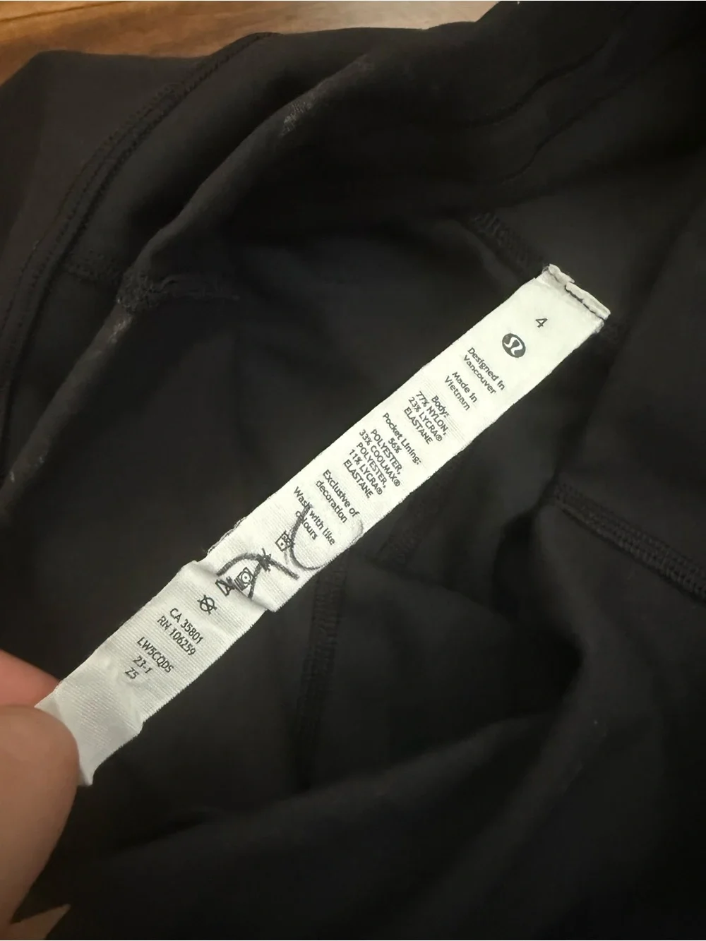 Lululemon Wunder Train High-Rise Tight Black Size 4